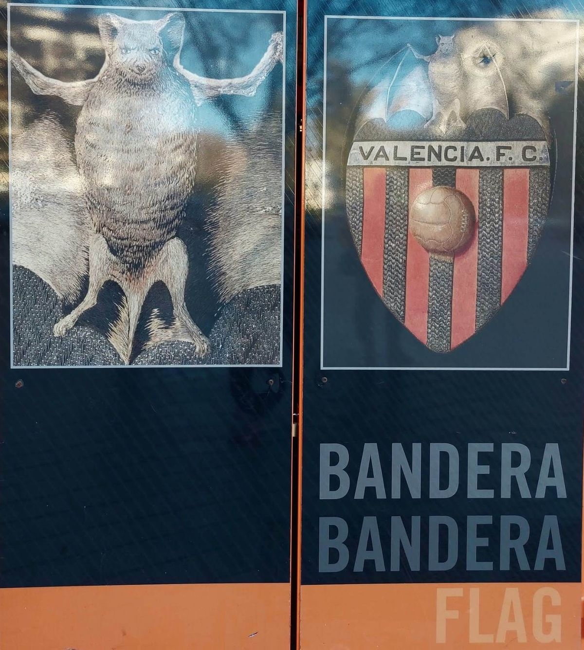 Vleermuis vlag FC Valencia